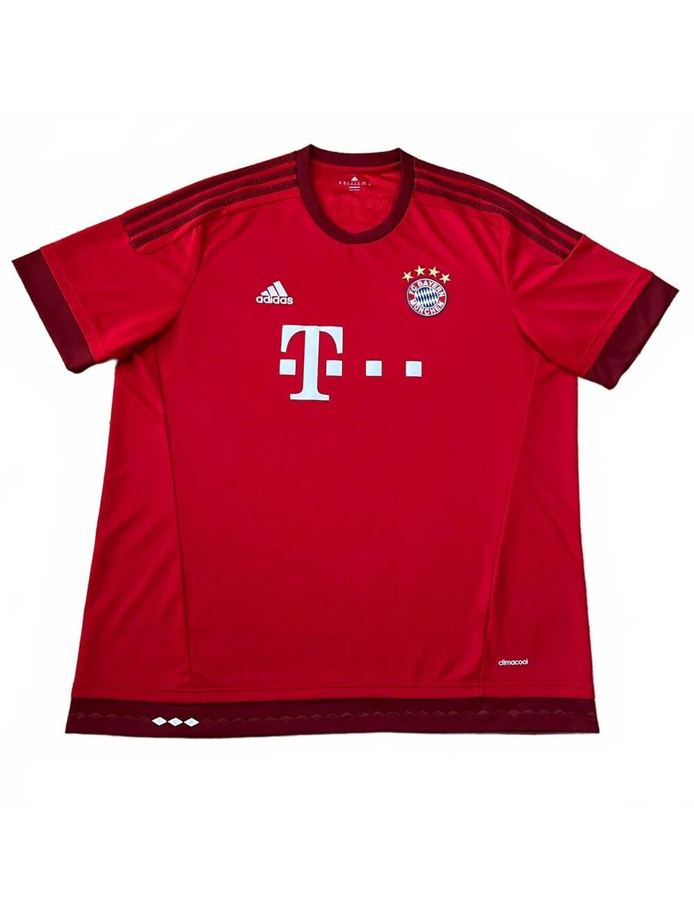 Bayern Munich Adidas 2015/16 Home Jersey Red Size 2XL